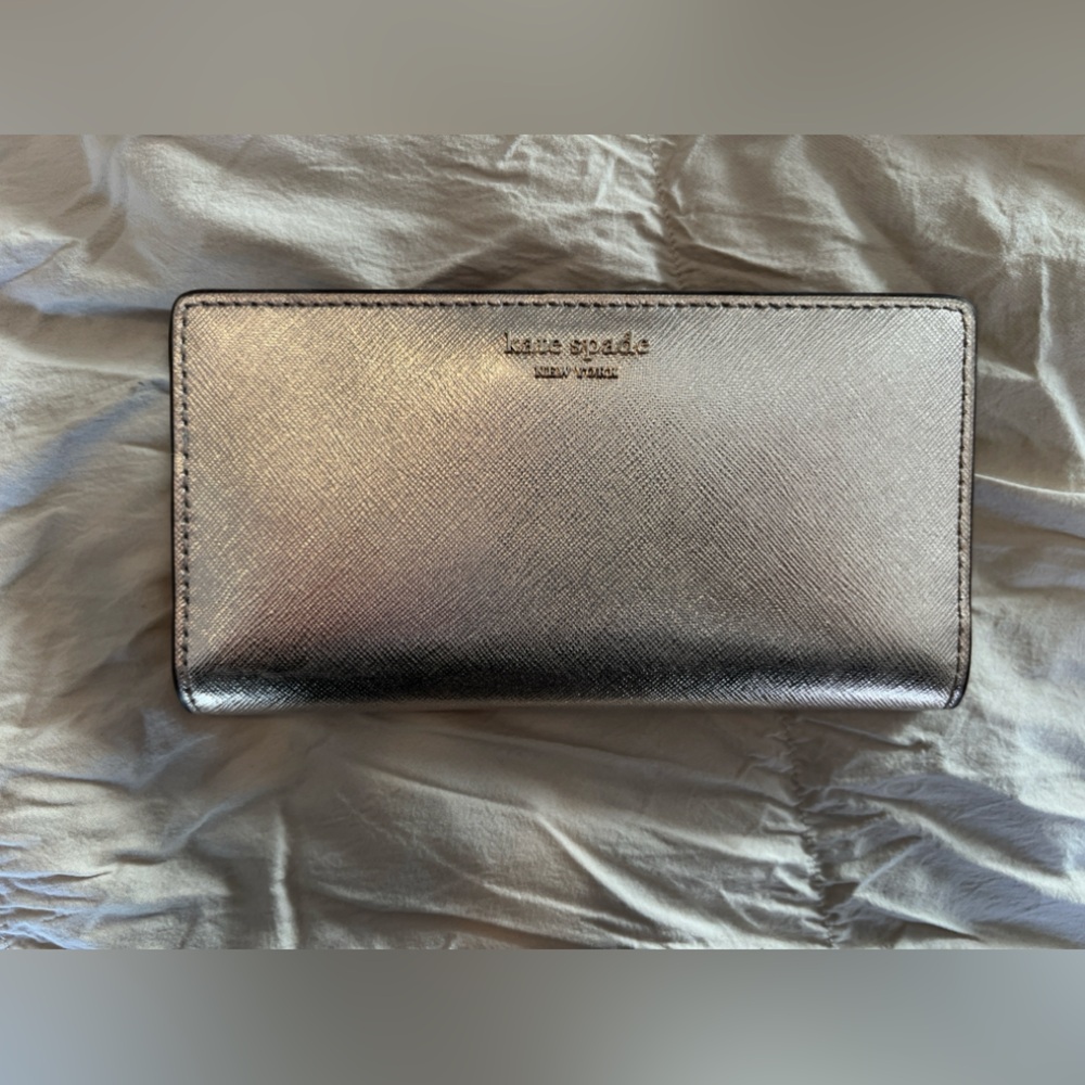 Kate Spade Rose Gold Chrome Wallet